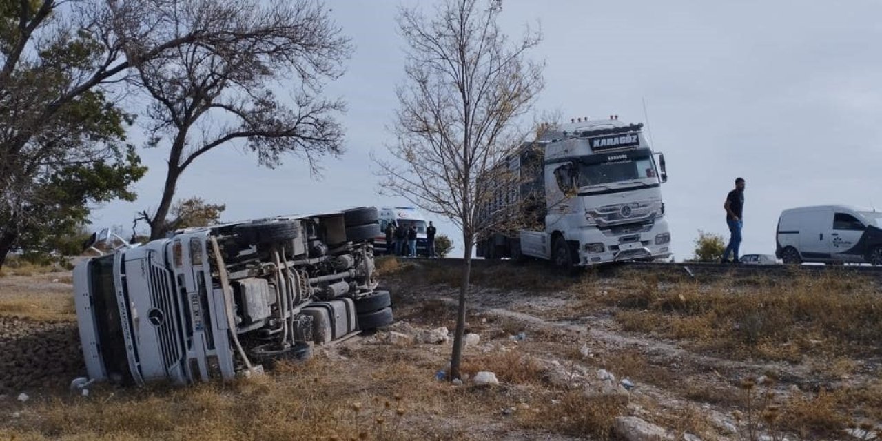 Konyada Trafik Kazası 1 Yaralı