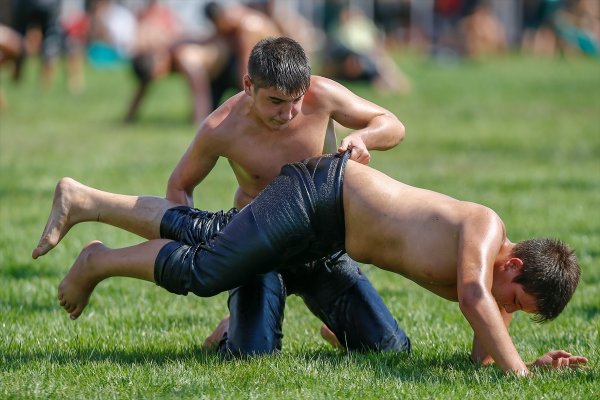 Black Oil Wrestling