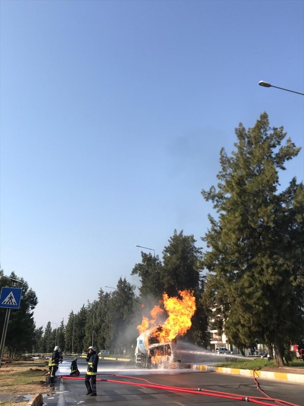 Güncelleme - Antalya'da Lpg Tankerinde Yangın