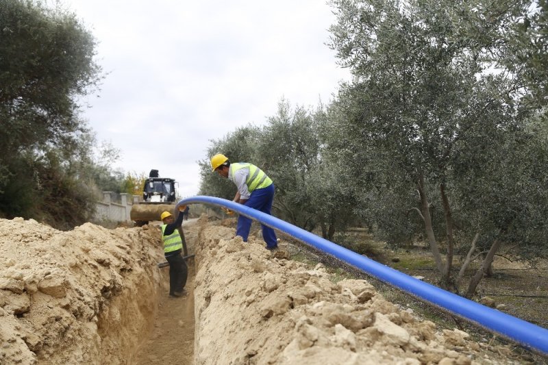 Pamuklu-Eshab-I Kehf Grubu 3. Kısım İçme Suyu İsale Hattı Yapımında Çalışmalarını Tamamlandı