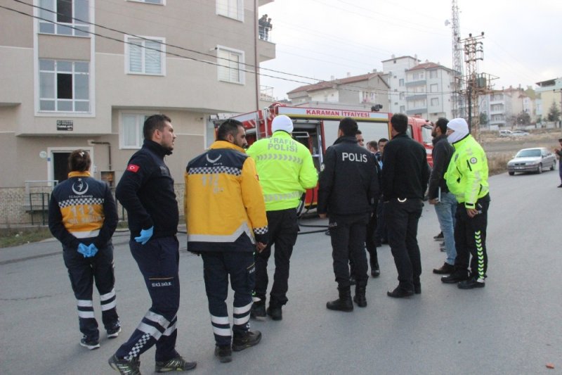 Karaman'da Öğrenci Evinde Yangın Paniği