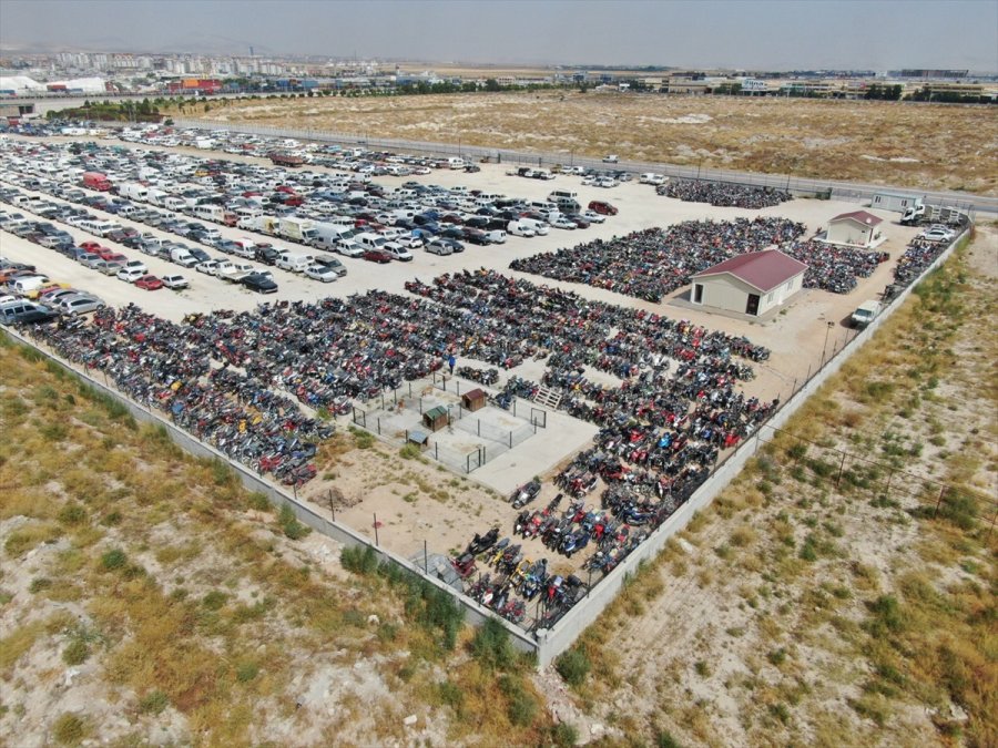 Konya'da 4 Bin 5 Motosiklet Trafikten Men Edildi