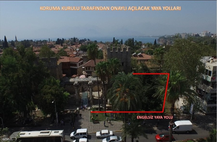 Tarihi Kaleiçi'ne Ziyareti Kolaylaştıracak Düzenleme