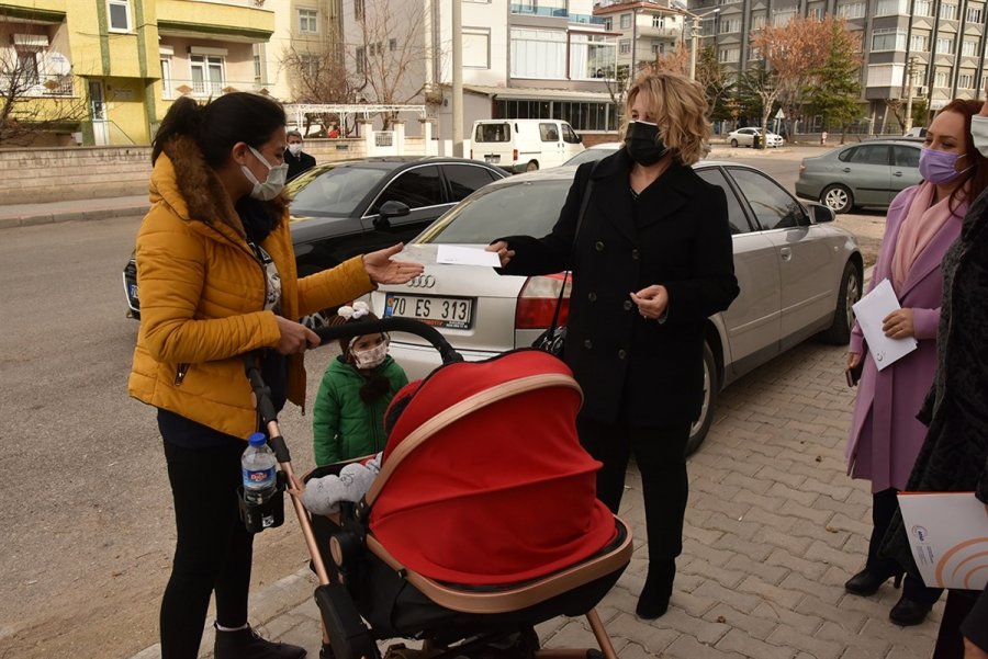 Karaman Valisinin Eşi Munise Işık'ın Kaleme Aldığı Mektup Kadınlara Ulaştırıldı