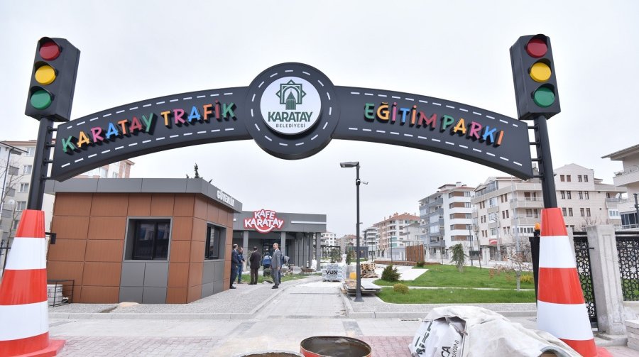 Karatay Trafik Eğitim Parkı Açılış İçin Gün Sayıyor