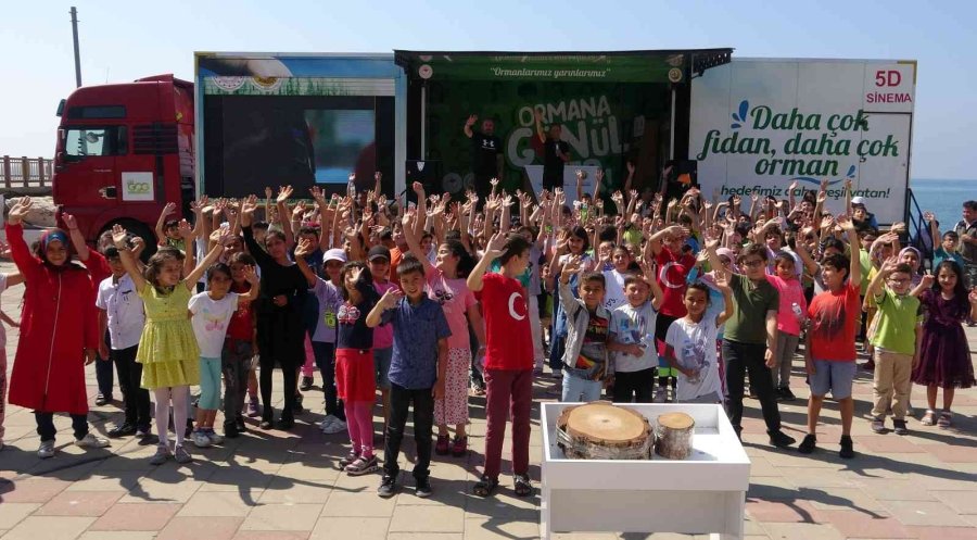 "yeşil Vatan Tırı", Ormanı Öğrencilerin Ayağına Getirdi