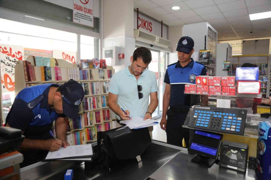 Toroslar Zabıtasından Etiket Denetimi