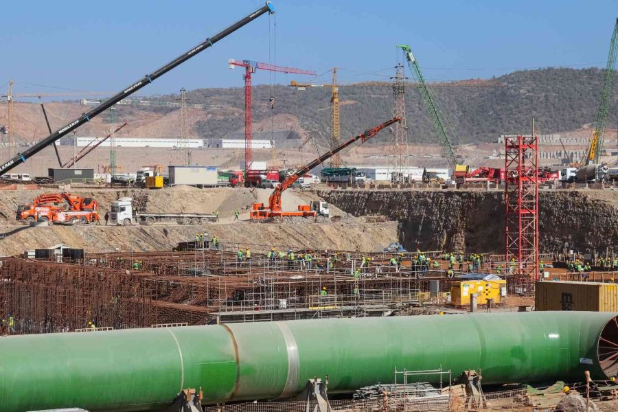 Akkuyu Ngs’nin 4. Ünitesinde Türbin Bölümü Temel Plakasının Beton Dökme İşlemi Başladı