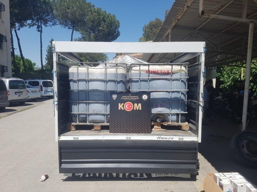 Mersin’de 5 Ton 952 Litre Kaçak Akaryakıt Ele Geçirildi