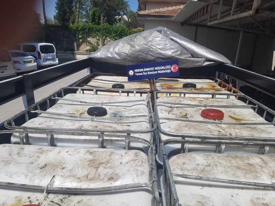 Mersin’de 5 Ton 952 Litre Kaçak Akaryakıt Ele Geçirildi