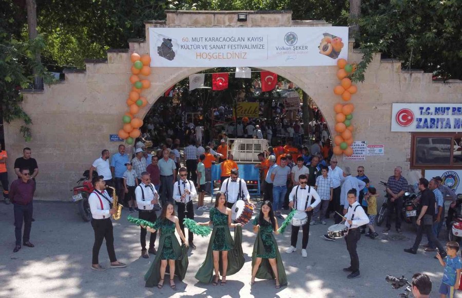 Mut Karacaoğlan Kayısı Festivali Renkli Anlara Sahne Oldu