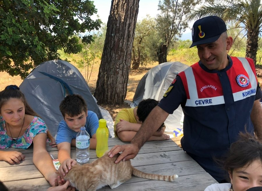 İzcilik Kampında Jandarma Tarafından Temiz Çevre Ve Doğa Etkinliği