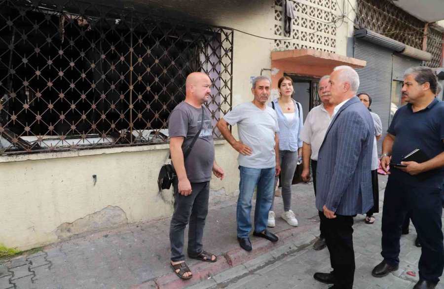 Başkan Gültak’tan Evi Yanan Aileye Destek