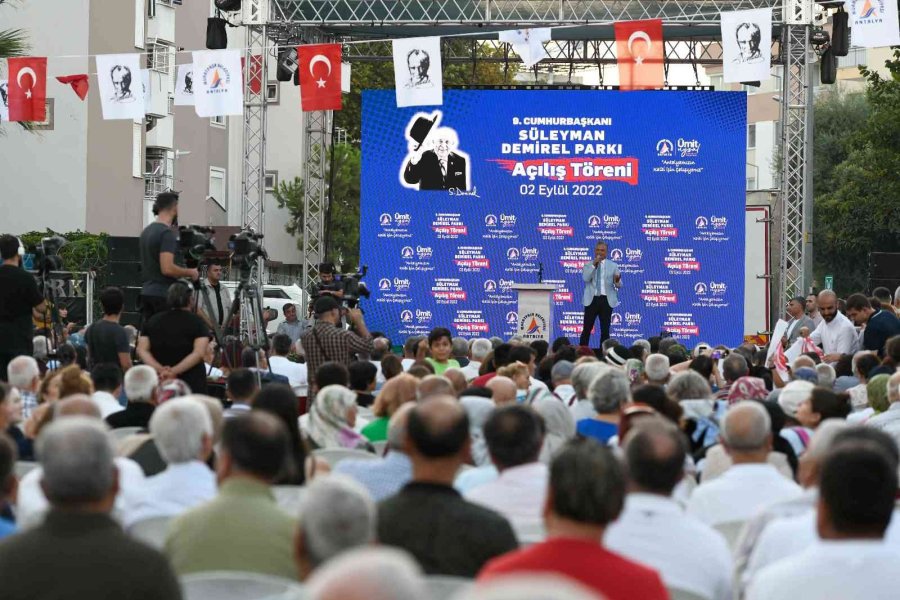 Süleyman Demirel Parkı Açılışında Büyük Buluşma