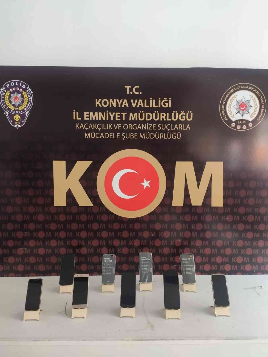 Konya’da 124 Adet Gümrük Kaçağı Telefon Ele Geçirildi