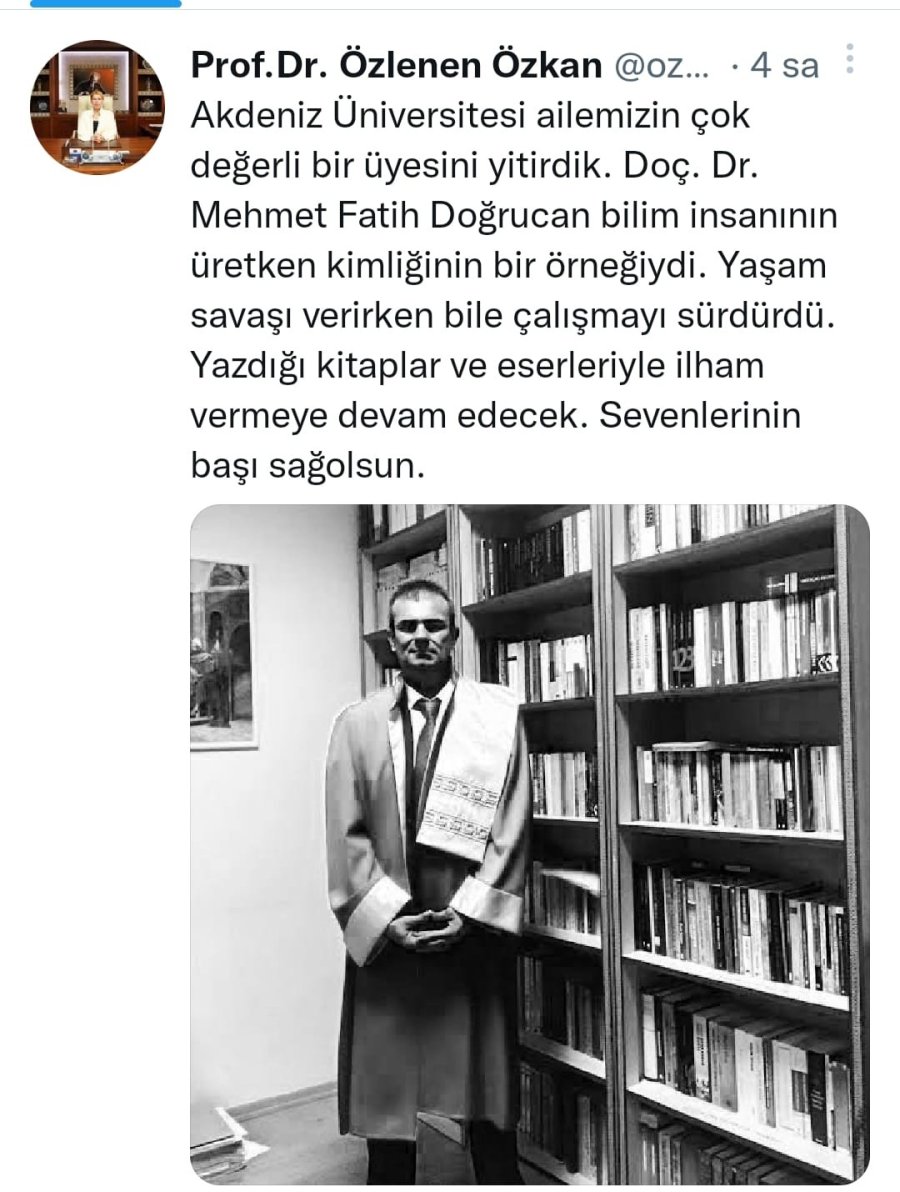 Akdeniz Üniversitesi’nin Acı Günü