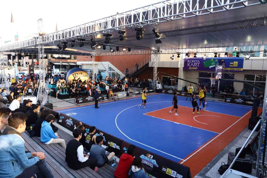 Konya’da 3x3 Basketbol Turnuvası Heyecanı Yaşandı