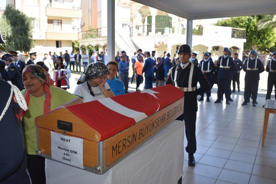 Terör Gazisi Hüseyin Gök, Son Yolculuğuna Uğurlandı