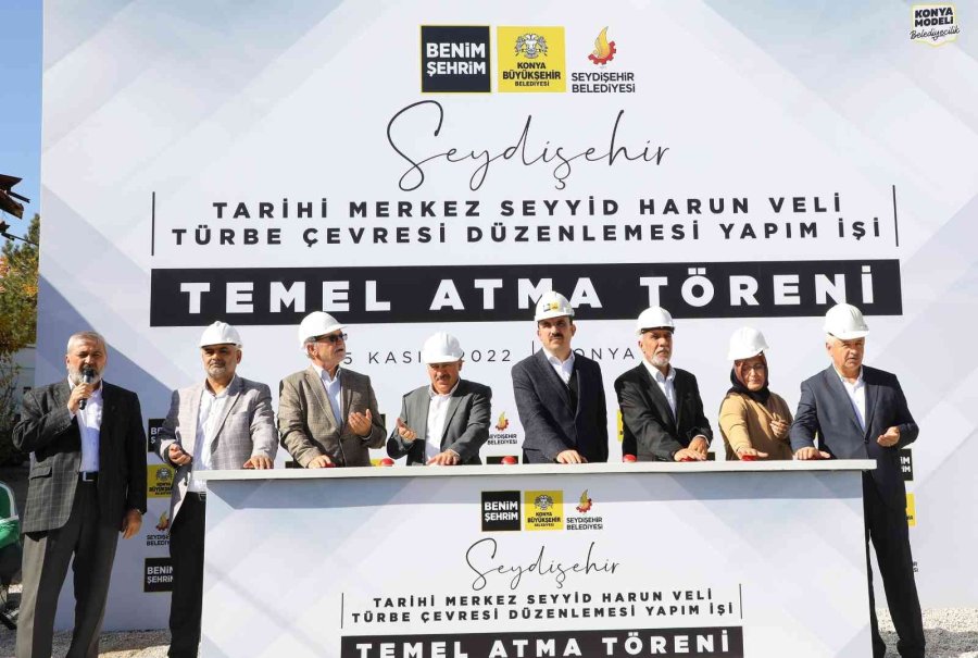 Seydişehir’de Seyyid Harun Veli Çevre Düzenlemesi 2. Etabının Temeli Atıldı