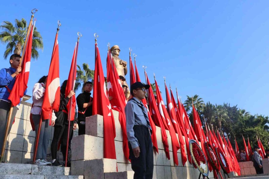 Türkiye Cumhuriyeti’nin Kurucusu Ulu Önder Mustafa Kemal Atatürk, Ölümünün 84’üncü Yılında Mersin’de Törenle Anıldı