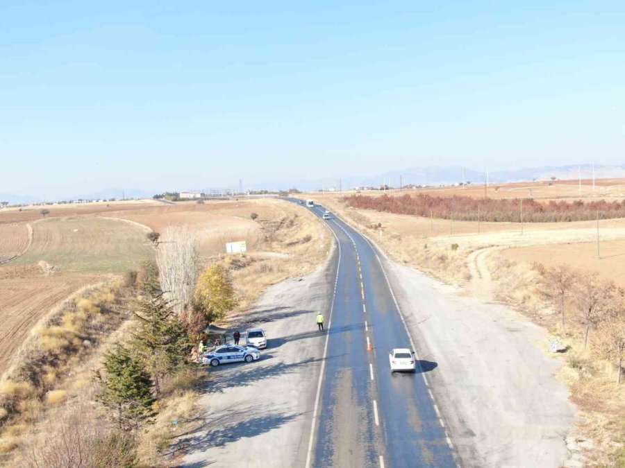 Beyşehir’de Sürücüler Dron İle Denetlendi