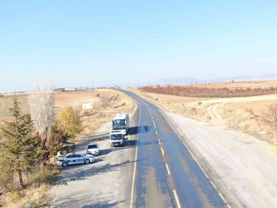 Beyşehir’de Sürücüler Dron İle Denetlendi