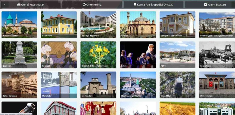 “konya Ansiklopedisi” Dijital Olarak Hizmet Vermeye Başladı