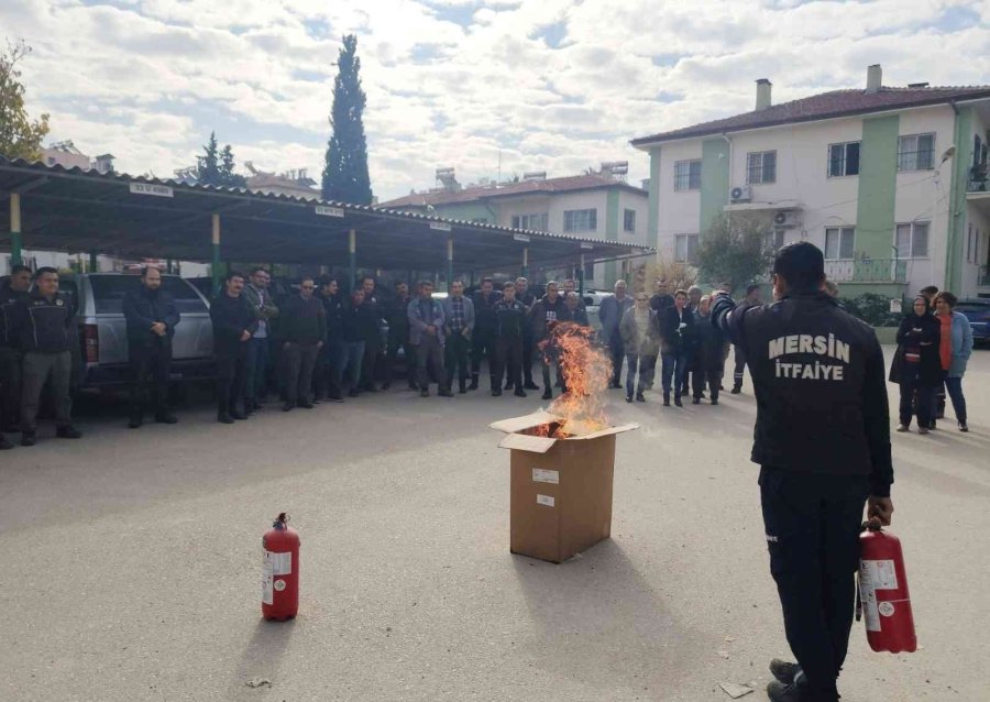 Anamur Ve Mut Orman İşlet Müdürlüklerinde Yangın Tatbikatı Yapıldı