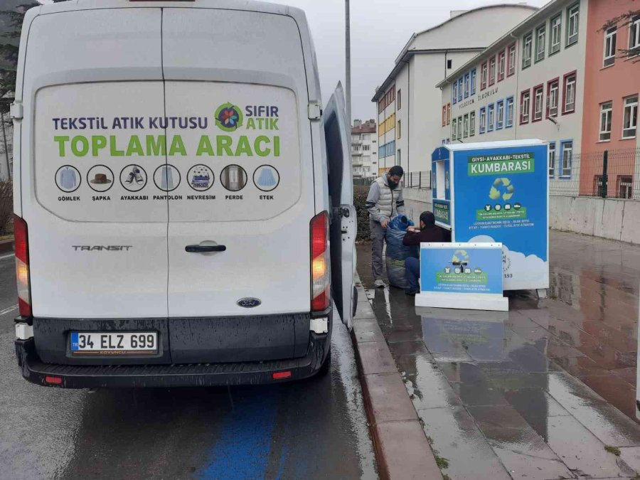 Akşehir’de Tekstil Atık Kumbaralarına Vatandaşlardan Büyük İlgi