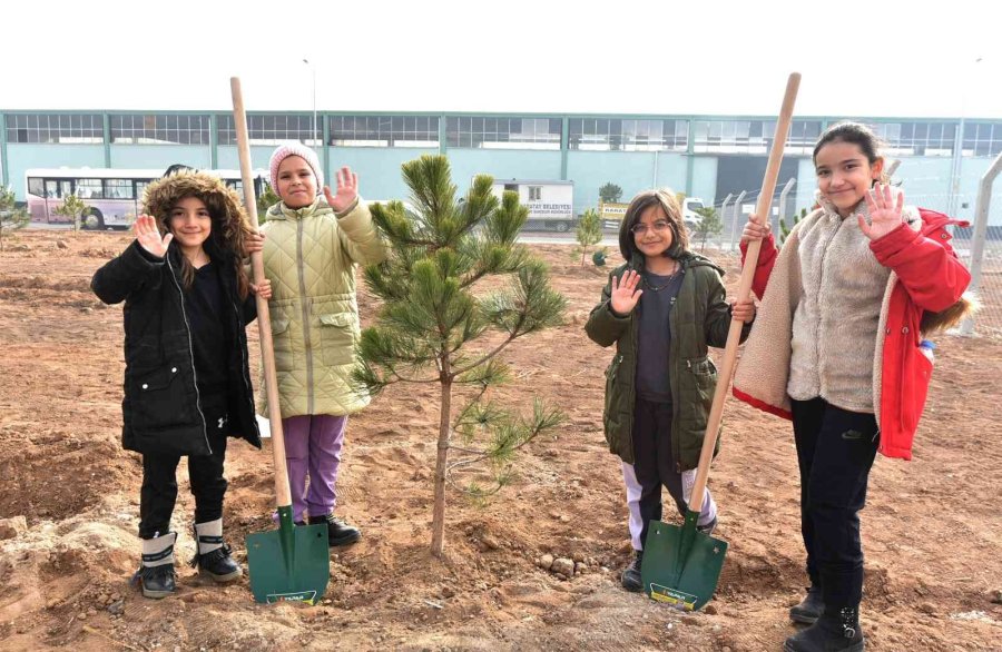 Karatay Belediyesinden Ağaç Dikme Etkinliği