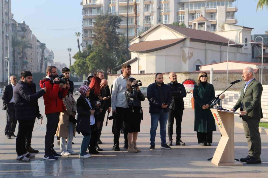 Mersin’de 10 Ocak Çalışan Gazeteciler Günü Kutlandı