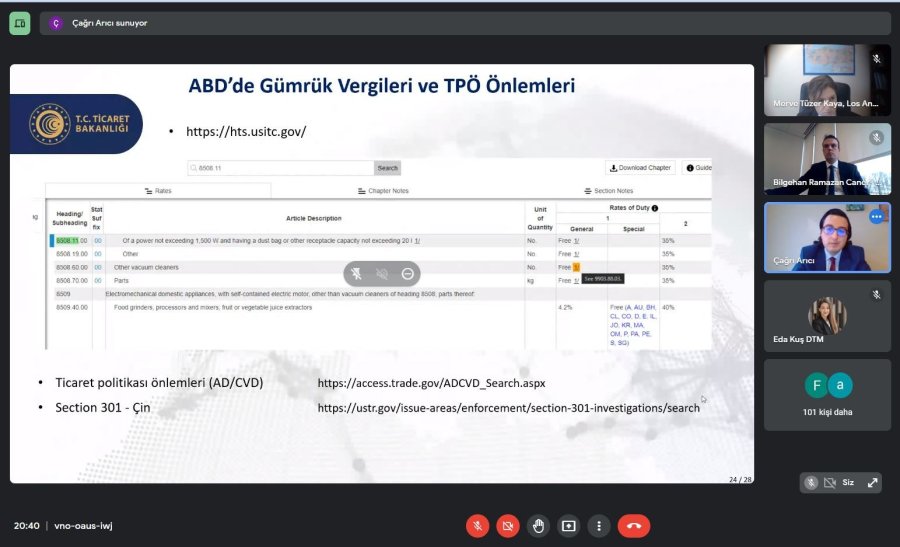 Kto Dış Ticaret Merkezi Tarafından "amerika Pazarına Giriş Ve Fırsatlar" Webinarı Gerçekleştirildi