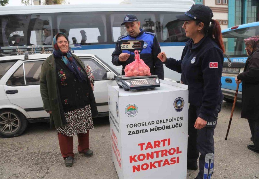 Toroslar Zabıtasından Hassas Terazi Denetimi