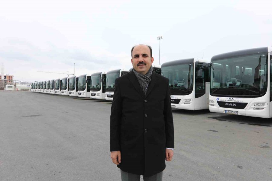 Konya Büyükşehir Otobüs Filosu 20 Yeni Otobüsle Daha Güçlendi