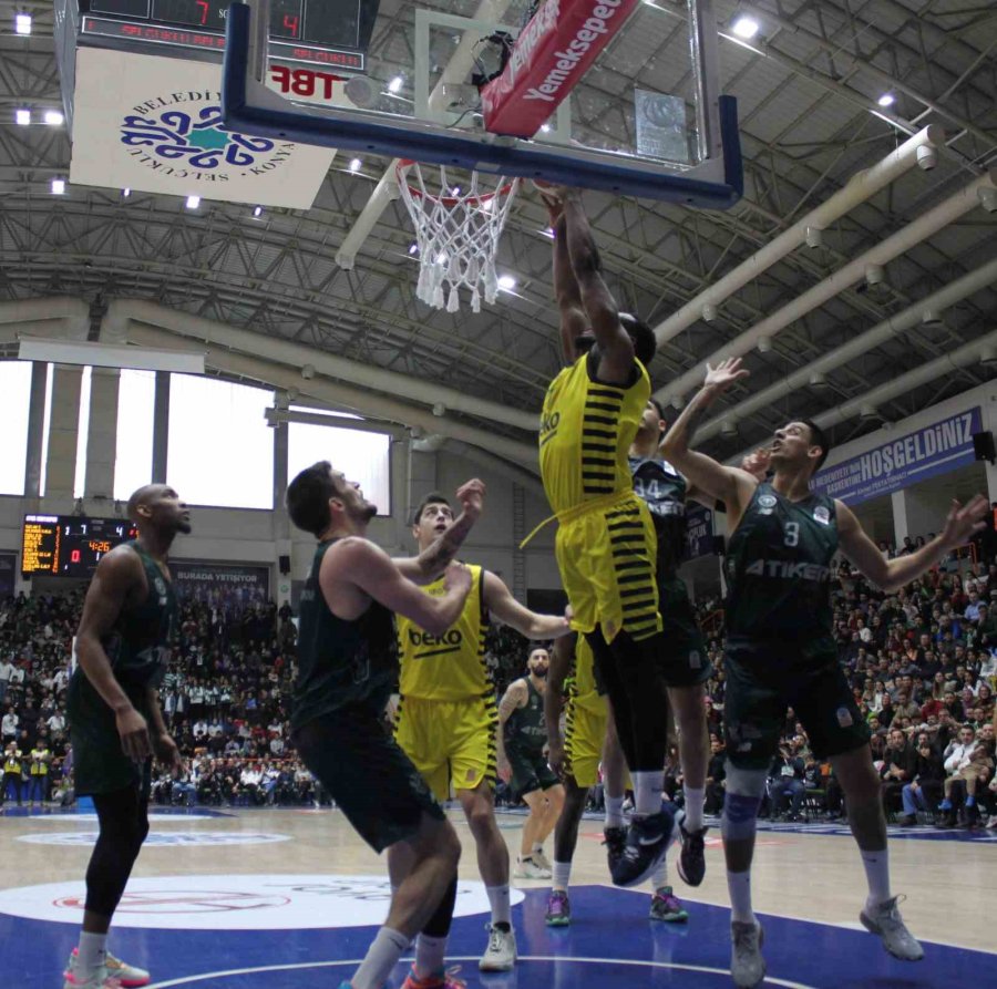 Basketbol Süper Ligi: Konyaspor: 61 - Fenerbahçe: 62