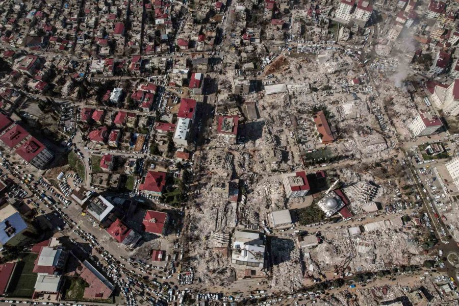 Kahramanmaraş’taki Büyük Yıkım Havadan Görüntülendi