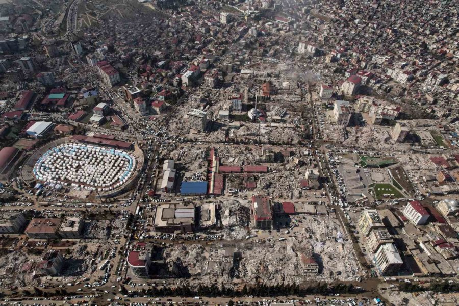 Kahramanmaraş’taki Büyük Yıkım Havadan Görüntülendi