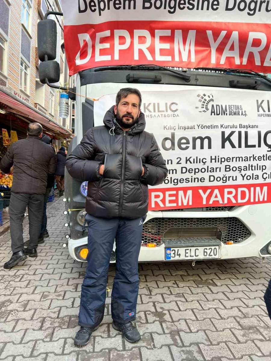 Sahibi Olduğu 2 Marketin Ürünlerini Deprem Bölgesine Gönderdi