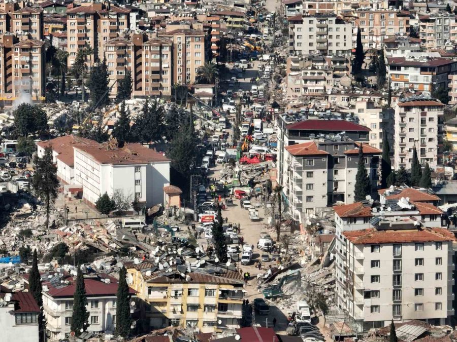 Hatay’da Havadan Çekilen Görüntüler Dehşetin Boyutunu Gözler Önüne Serdi