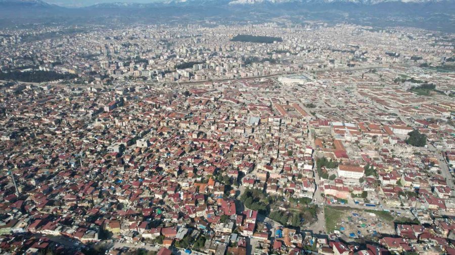 Hatay’da Depremin Bıraktığı Enkaz Havadan Görüntülendi