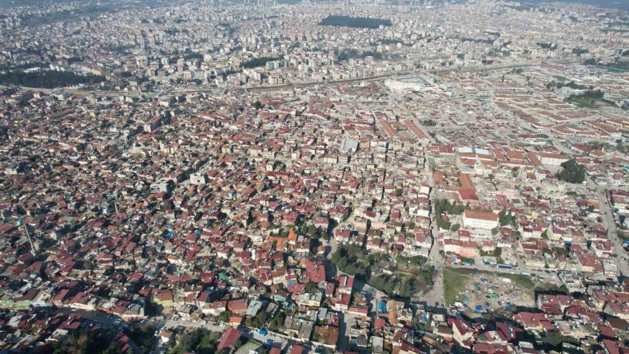 Hatay’da Depremin Bıraktığı Enkaz Havadan Görüntülendi