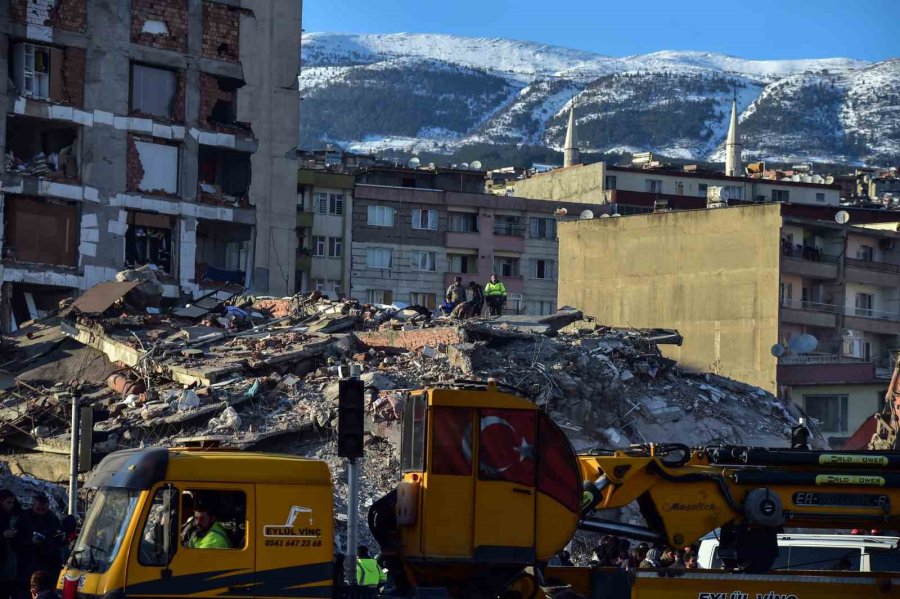 Ekiplerin Gece Gündüz Çalışmaları Havadan Dron İle Görüntülendi