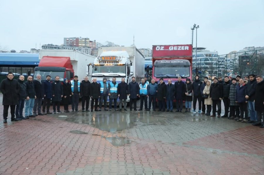 Kağıthane’den Deprem Bölgesine 60 Tır Dolusu Yardım Gitti