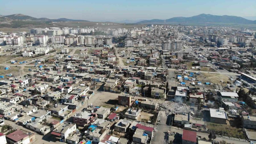 Depremin 7. Gününde Nurdağı’nın Son Hali Havadan Görüntülendi