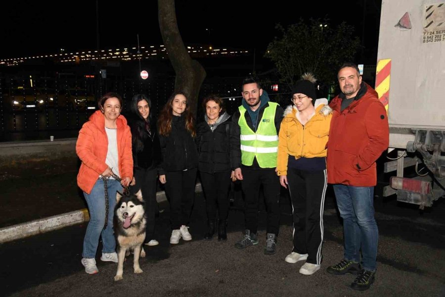 Depremzede Köpek Bella İstanbul’da Yeni Ailesine Kavuştu