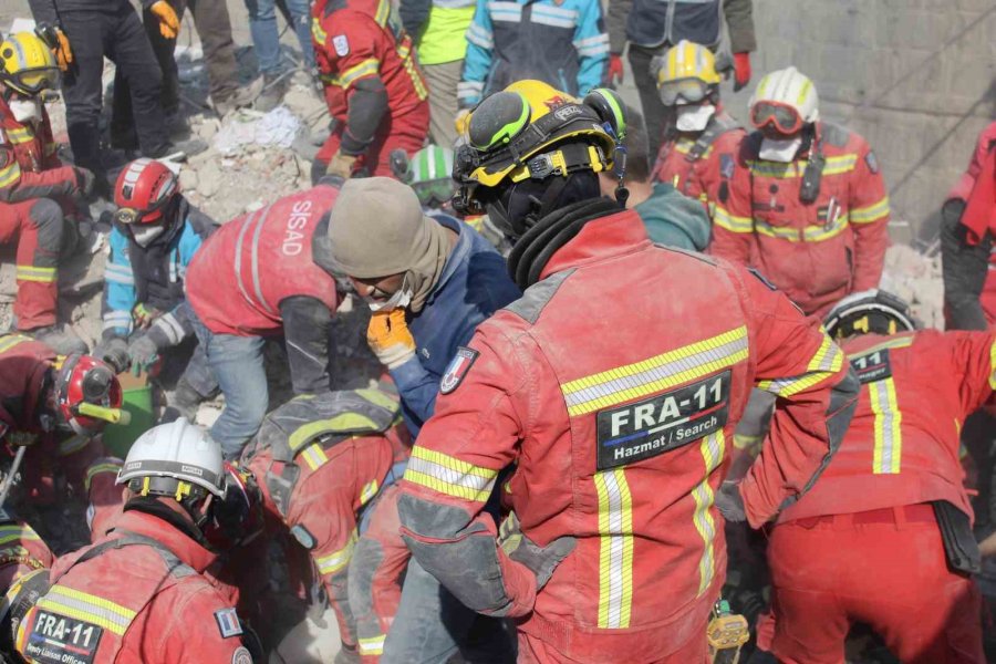 Kahramanmaraş’ta Depremin 7. Gününde Arama Kurtarma Çalışmaları Devam Ediyor