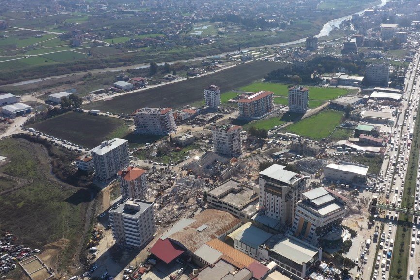 Hatay’daki Yıkım Havadan Görüntülendi