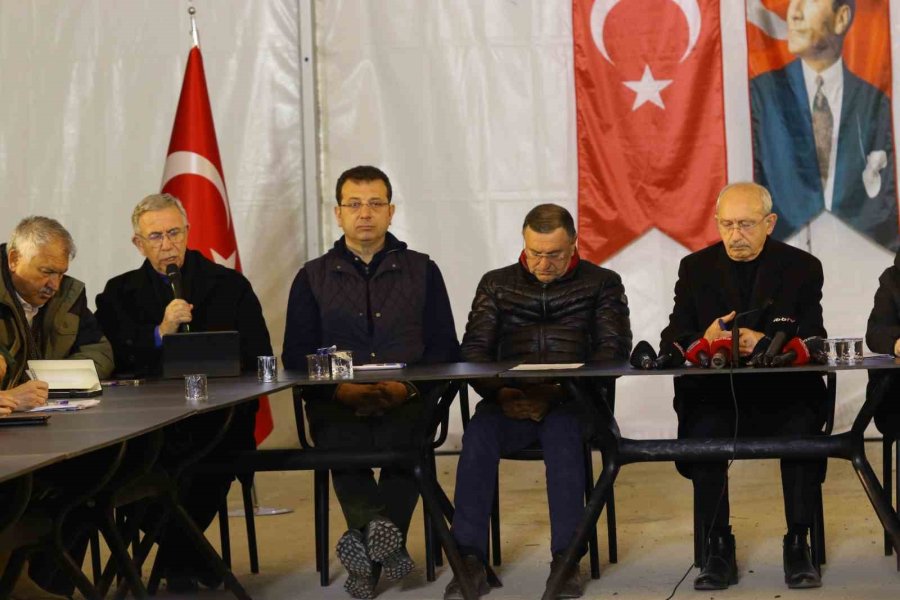 Chp Lideri Kılıçdaroğlu’ndan Deprem Bölgesi Hatay’da Açıklamalar