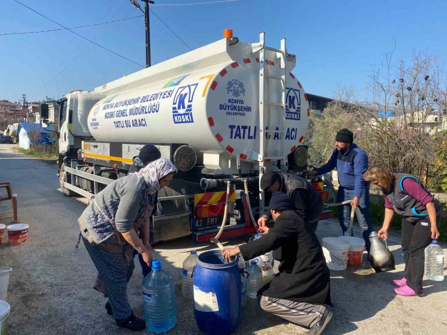 Hatay’ın Su Şebekesine Konya Ekiplerinden Can Suyu