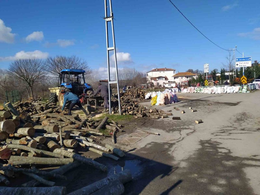 Çatalca’dan Deprem Bölgesine 250 Ton Yakacak Odun Yardımı